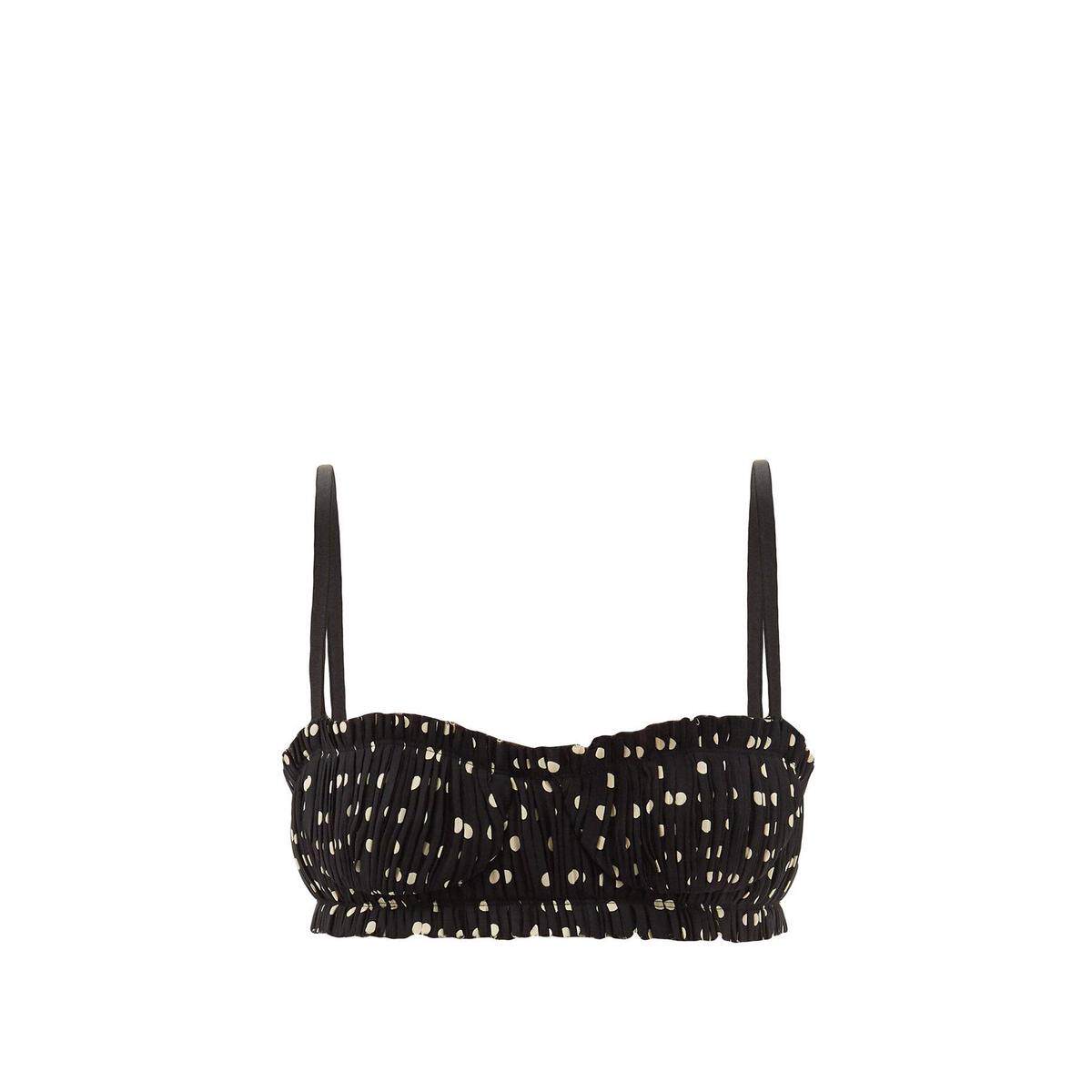 Khaite Indira pleats Pol Polka Dots Real Silk Bikini Underwear 2022 new spring summer ladies