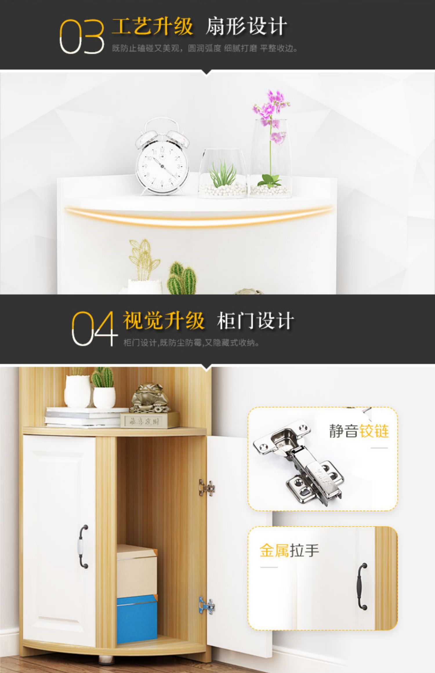 tủ góc tủ góc hiện đại nhỏ gọn góc góc tam giác đa năng kệ phòng khách phòng ngủ góc - Buồng tủ quần áo mini