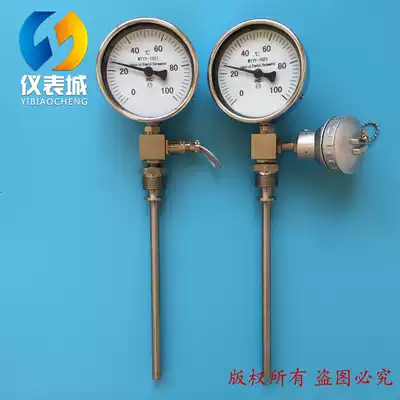 Remote Bimetal Thermometer WTYY-1021 Telegraph Thermometer with PT100 Remote Signal Output
