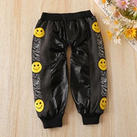 Gants с бархатными буквами смайлик серый