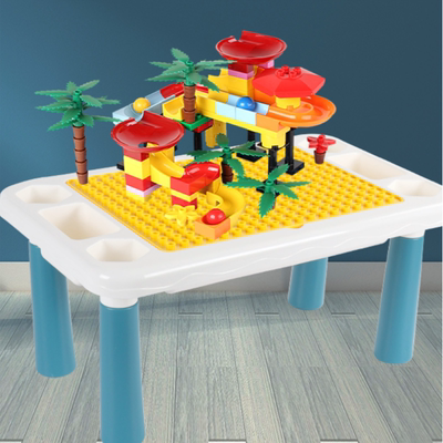 多功能积木桌子宝宝2-3周岁儿童大颗粒拼装玩具男6女孩益智力动脑