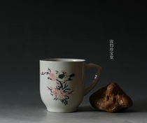 "Happy beaming" rice white cup during the Cultural Revolution