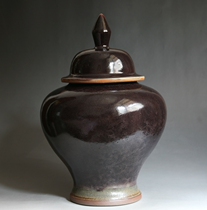 Old Coal Burning Jun Porcelain General Bottle Tea Leaf Jar Tea Warehouse Tea Store Tea Store