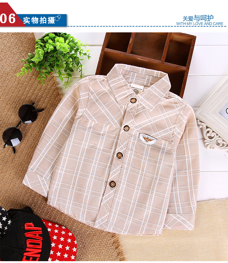 Chemise enfant à manche longue en lin - Ref 2083381 Image 9