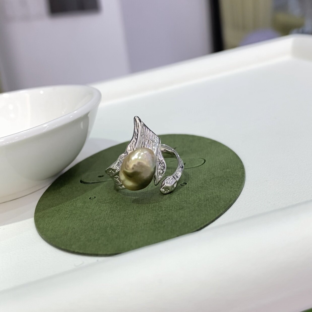 天然海水南洋金珠AKOYA珍珠开口925银戒指💍,高级感十足,如何挑选最适合自己?