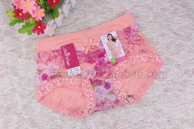 Đồ lót nữ chính hãng Caiti Huaxian eo cao boxer Quần lót nữ ren cỡ lớn áo khoác cotton modal do lot
