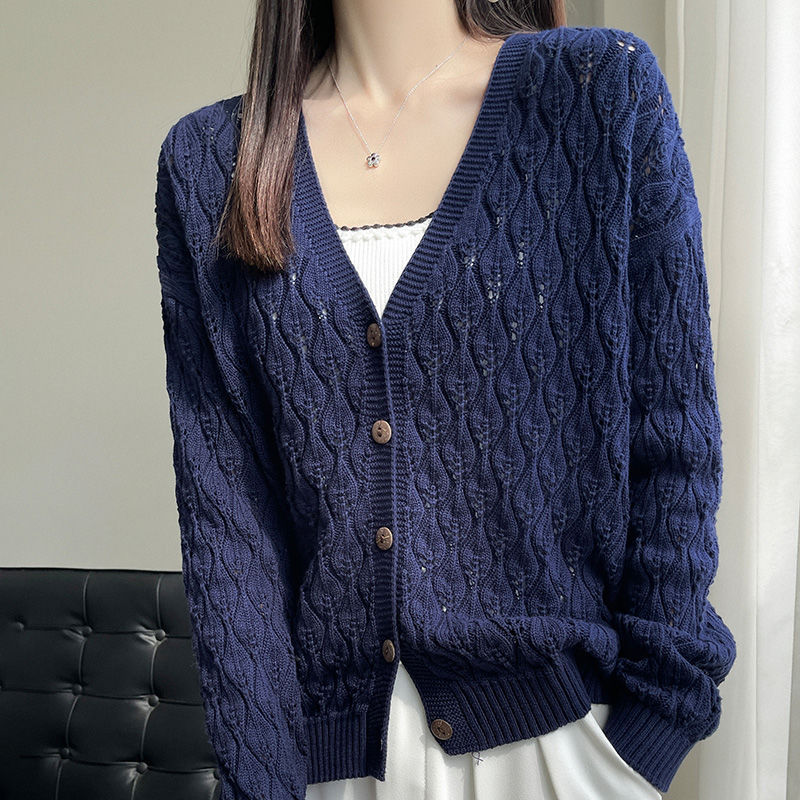 Foreign Trade Export to Italy, Surplus Stock from Major Brands, Original Orders, Clearance Stock, Sun Protection Clothing for Women, Hollow-Out Outerwear Cardigan, Knitwear Foreign Trade Export to Italy, Surplus Stock from Major Brands, Original Orders, Clearance Stock, Sun Protection Clothing for Women, Hollow-Out Outerwear Cardigan, Knitwear