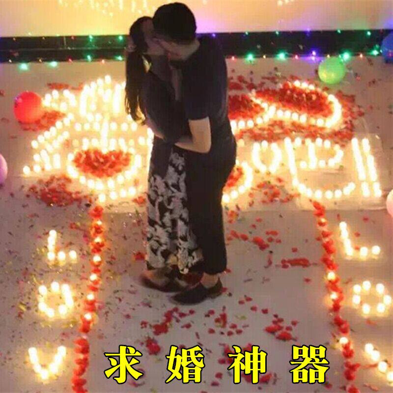 Electronic candle trunk proposal arrangement confession artifact creative supplies vibrato with the same popular surprise romantic