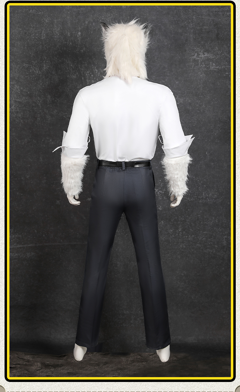 Lycaon Cosplay Kostüm Zenless Zone Zero Victoria Hausmeister Halloween Cosplay Fur Head Cover Tail 180