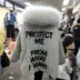 Quần áo mùa đông 2018 trở lại sequin pike big fur cổ áo dụng cụ cotton dày áo dài dây rút eo áo khoác cotton áo phao đôi nam nữ Bông
