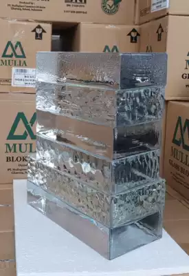 Right angle solid glass brick 100*200 * 50mm specification exterior wall partition wall Garden Design Factory Direct