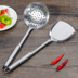 Thìa inox nhà bếp ba mảnh nấu ăn xẻng colander súp muỗng xẻng bếp đầy đủ bộ - Phòng bếp chảo đổ bánh xèo Phòng bếp