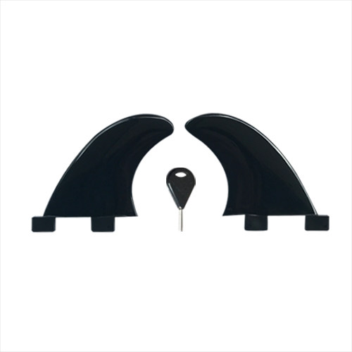 High quality plastic tail rudder surfboard Soft tail rudder FKSF GL 2 sets black 