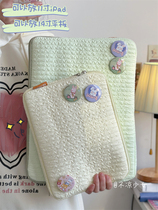 Solid color small fresh storage bag 11-inch iPad pro tablet inner bag 14-inch laptop protective sleeve computer bag