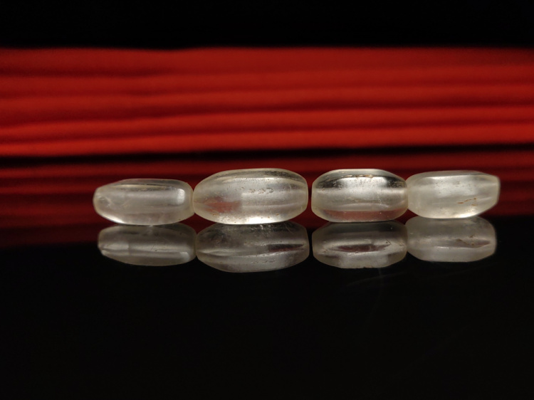 Antique Pearl Old Crystal Six Beads Accessories Pearl Han Dynasty Crystal Six Lenght Pearl Everest Pearl Ancient Pearl Tibetan area Old beads