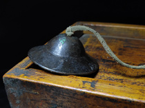 Antique collection old Tibetan objects from Tibetan areas black lacquer ancient flying saucer copper bells from the Song and Yuan Dynasties magical instruments and bell bells