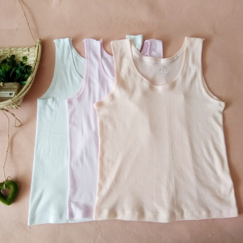 Woman threaded cotton vest hanging old mother vest underwear large size comfortable blouse blouse resilience small vest summer