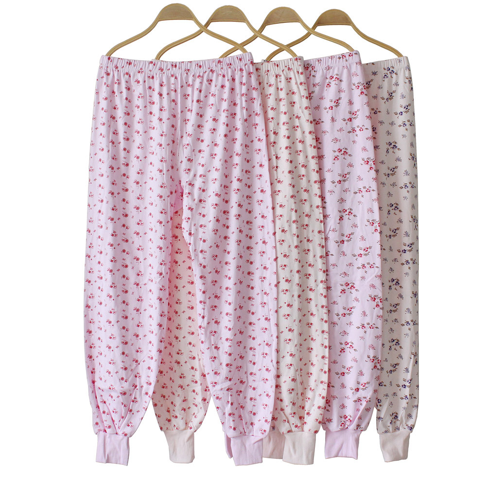 2 pieces of middle - aged cotton toilet all - cotton loose single - layer warm pants lady to add sanitary pants