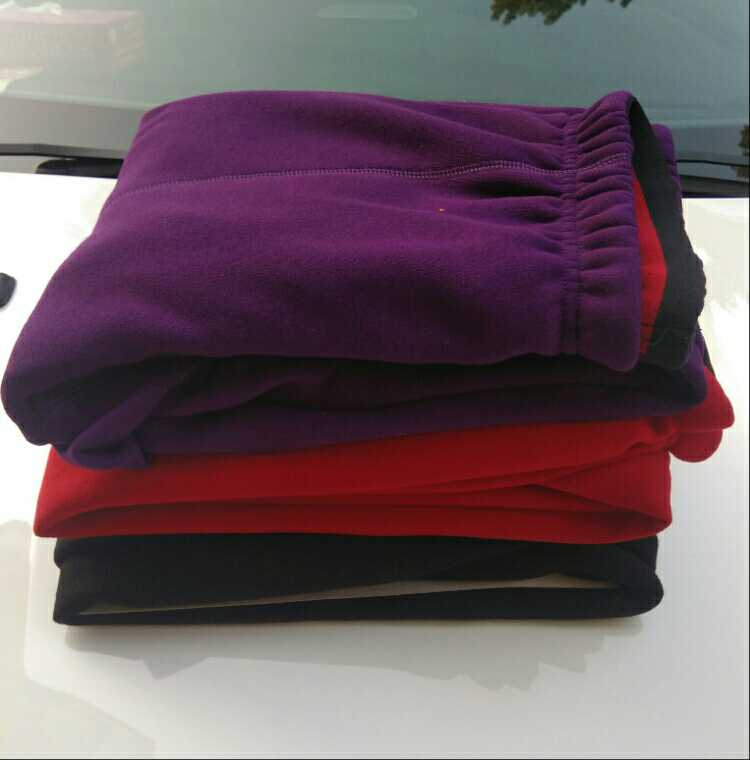 Mùa đông nam và nữ cộng với chất béo quần lớn kích thước ấm cotton dày cộng với nhung lỏng mùa thu ấm quần cotton trung niên quần giữ nhiệt cao cấp nam nữ