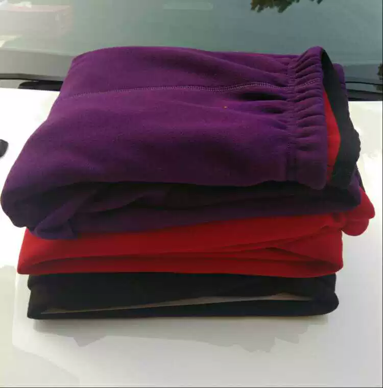 Mùa đông nam và nữ cộng với chất béo quần lớn kích thước ấm cotton dày cộng với nhung lỏng mùa thu ấm quần cotton trung niên quan am thu dong nam