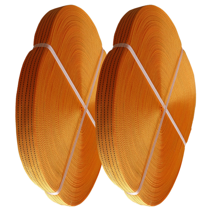 Four-Wire Five Wire Seat Belt Orange Harness Firm Durable Polypropylene Polyester Fiber Nylon Glass Bundled Safety Flat Strap