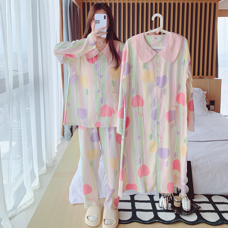 Postpartum Clothing, Summer Thin Style with Breast Pads, Maternity Pajamas, Pregnancy Hospital Stay, Maternity Nightgown, Lactation Period, Large Size 100kg