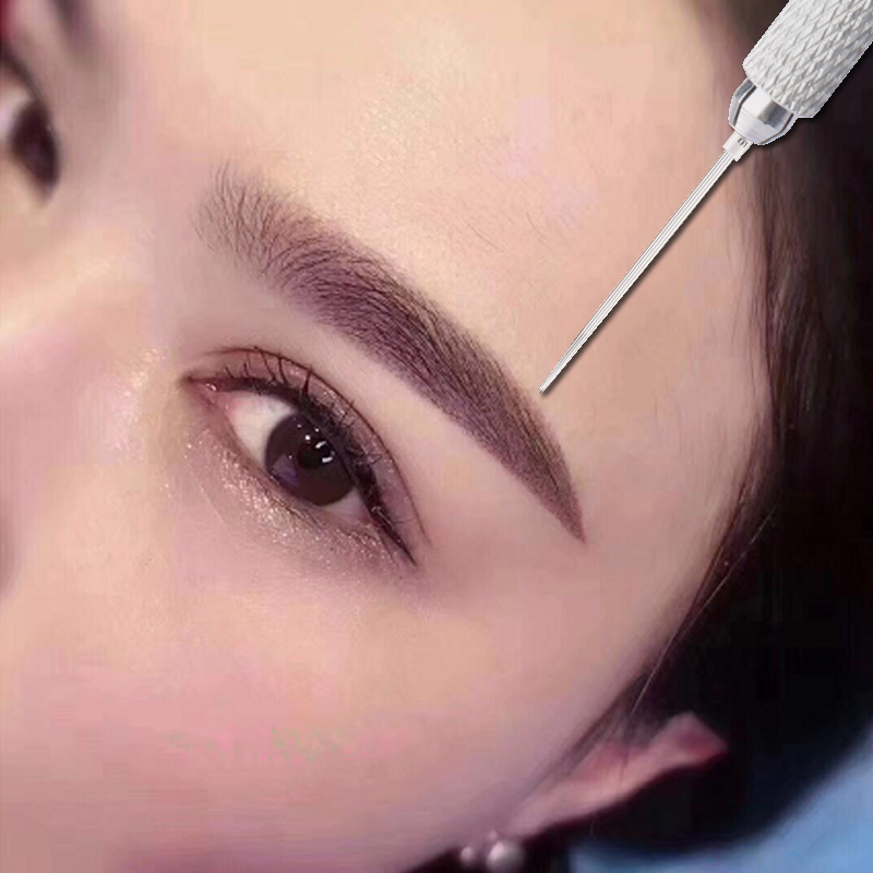 Grain Brow Needle Disposable Round Three Garden Five Grain Embroidered Needle Hand Fog Brow With Fog Plum Blossom Round 5 Closing of Mouth Loose 3