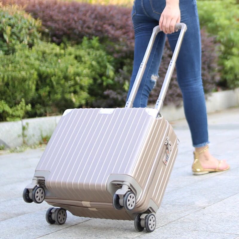 Vali nhỏ nữ 18 inch hộp nội trú nam bánh xe phổ thông Hàn Quốc Phiên bản xe đẩy 16 inch 20 inch hành lý chéo giá vali kéo loại to