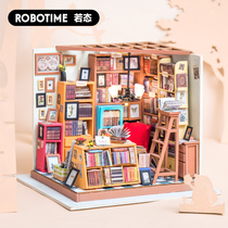 Ruo State diy mini hut Handmade assembly production small house Chinese style creative birthday gift Sam Bookstore