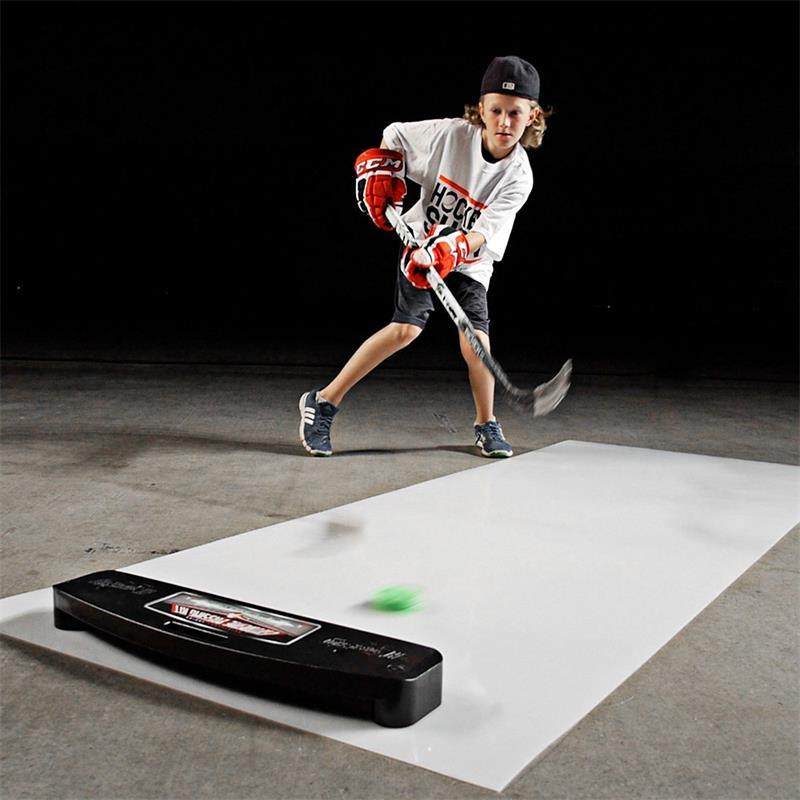 Imported hockeyshot ice ball returner, passing trainer, ice and land dual-purpose passer