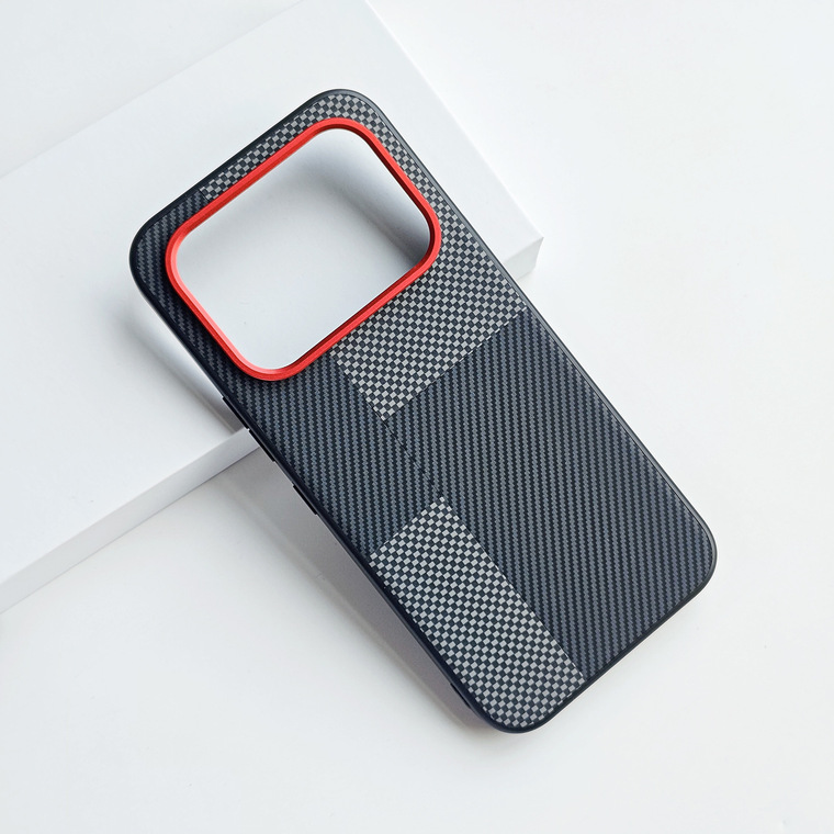 Carbon Fiber Red Camera Accent Minimalist Nothing Phone Case