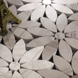 Патултрия края мозаика настенная кирпичная кирпич натуральный камень серой деревянный деревянный камень -Афины серые цветочные столе