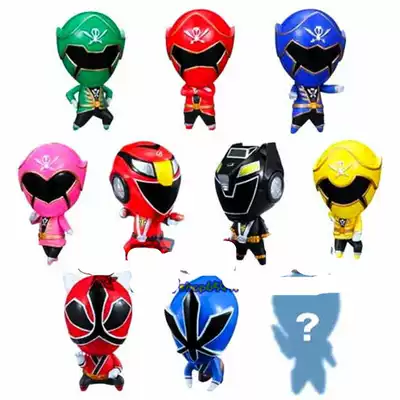 海賊戰隊炎神武侍天裝戰隊紅藍戰士q版名言正版盒蛋現貨