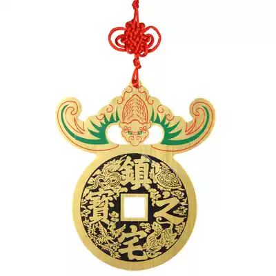 Painted copper bat hanging money bat home Fortune mouse hanging money copper coin pendant