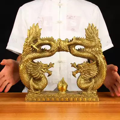 Bronze bear the world's fishing bear copper bear ornaments