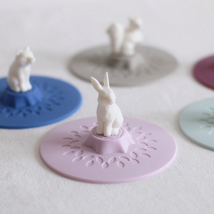 Mengtian Liangpin] Export Japan's new animal stump cup cover food grade silicone original box packaging