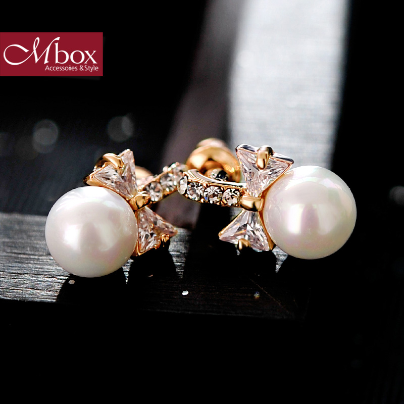 Usd 29 56 Mbox Earrings Temperament Female Korean Version Of The Mbox Earrings Temperament Female Korean Version Of The Original Use Fashion Imitation Pearl