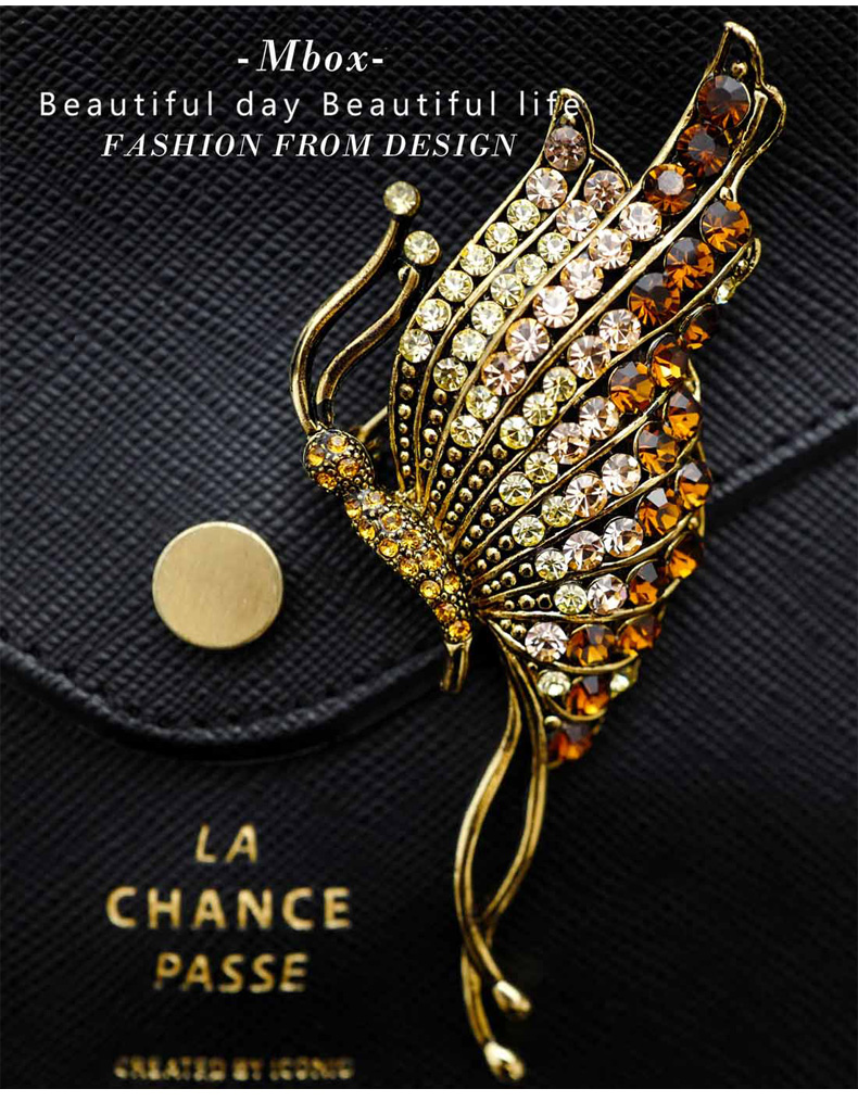 Broche femme MBOX en cristal artificiel - Ref 1176478 Image 11