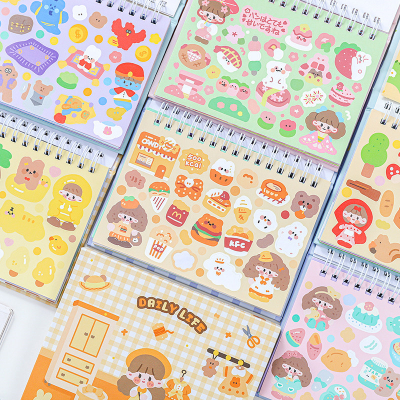 Paper traces soft and soft meteor hand account stickers this cute cartoon boundless goo card landscaping hand account material decorative stickers