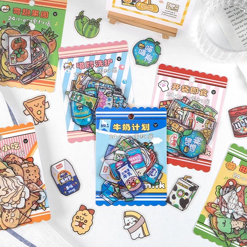 Прозрачный водонепроницаемый круглосуточный магазин, наклейка, украшение для ногтей, планировщик