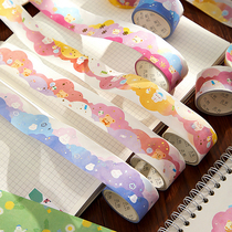 Core Strangeness Clouds dreamlike lace bronzed Alien Handbooks and paper Cloud Adhesive Tapes VIEW SCENERY HANDBILL STICKERS