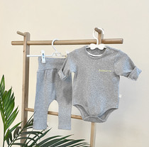 Baby pure cotton clothes Belly Protection Baby Long Sleeve Triangle Khae Suit Newborn Conjoined Clothing Spring Autumn Suit