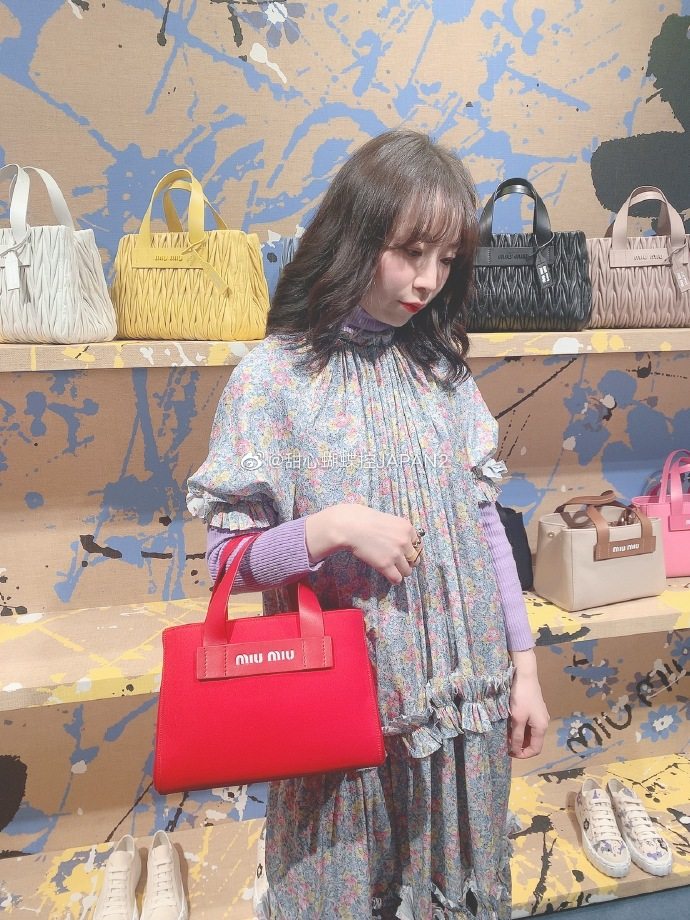 蝴蝶控日本代購miumiu 伊勢丹限定簡約手提包xk