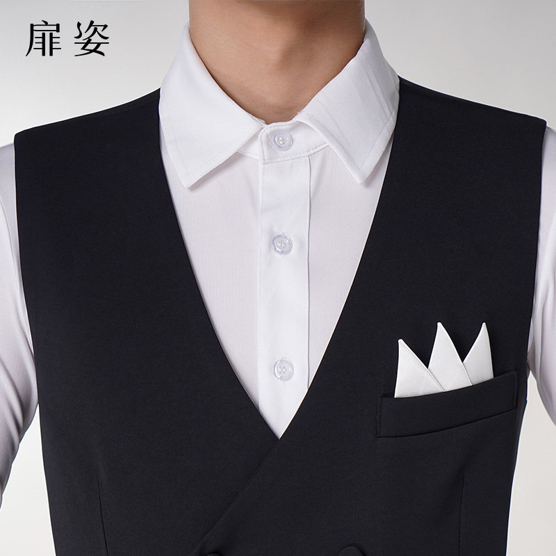 Latin dance suit men's Moden dance Machia blouses new upscale race Machia dancing practice utility-style performance 5006-Taobao