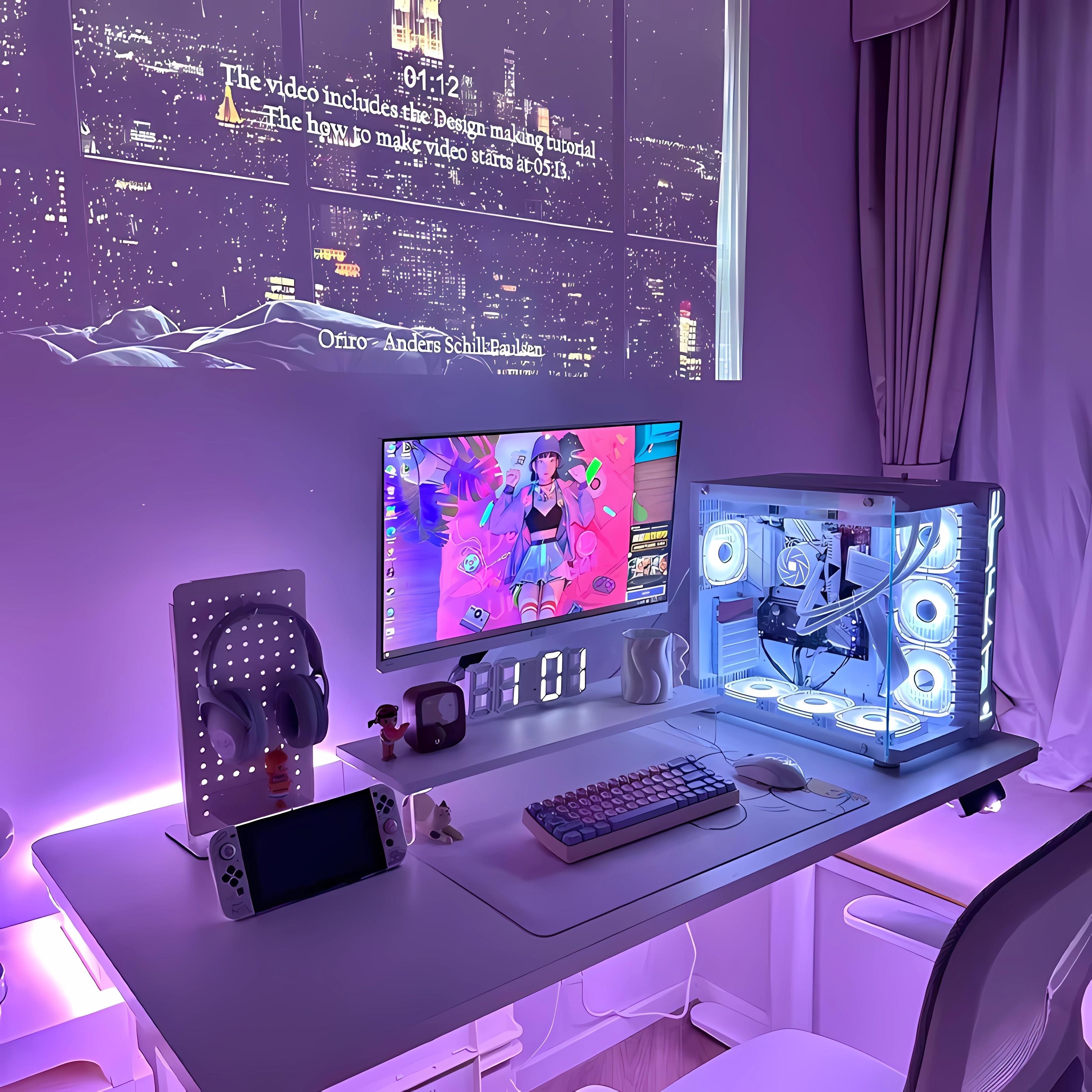 RGB e-sports atmosphere light with computer room 5v self-adhesive LED light strip colorful USB socket chassis desktop monitor