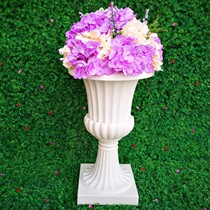 Wedding Roman column resin road lead European flower pot ornaments Plastic gold new wedding props decoration arrangement