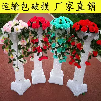 Wedding props Roman column Road introduction new opening flower basket guide road flower silk flower wedding supplies wedding style guide Road