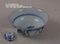 Special price 90s Jingdezhen ancient kiln hand painted green flowers old knife Rohan 60 ml There are flaws not to be exchanged