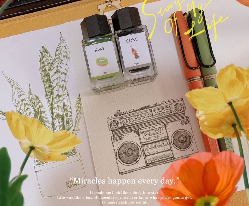 87 RABBIT TRAMOL Ink Late Bell Waterproof Ink Waterproof without fade fountain pen ink 18ml pen light color