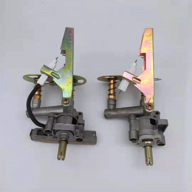 Household desktop old-fashioned stove biogas pipeline gas valve body assembly electronic ignition stove accessories gas stove
